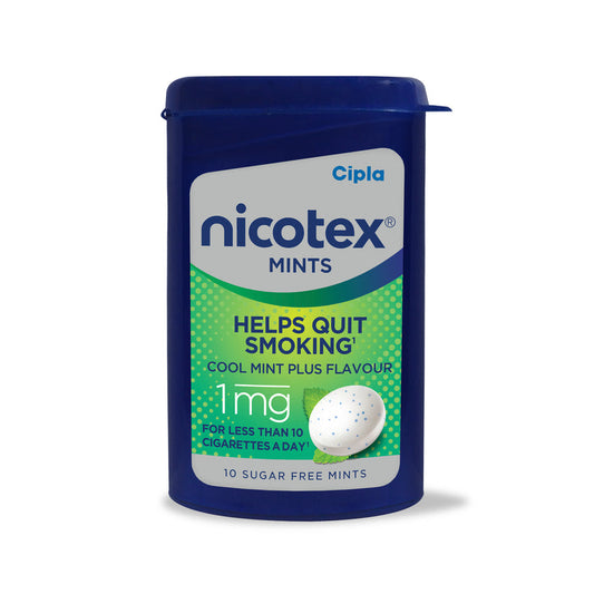 Nicotex Lozenge, 2 mg, 10 Mint Lozenge - Quit.lk