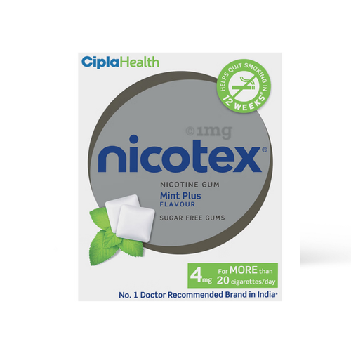 Nicotex gums, 4 mg, Mint - strip, 12 gums